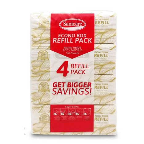 Facial Tissue Econo Refill 3ply
