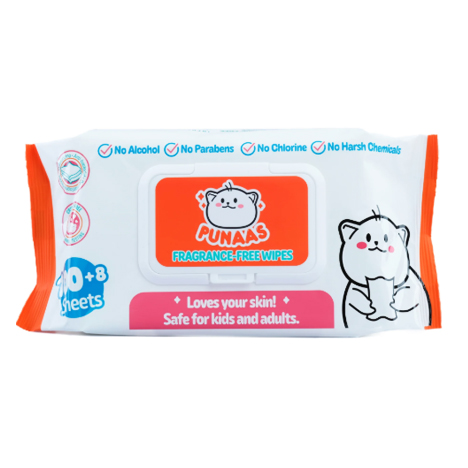 Fragrance Free Wipes  108sheets