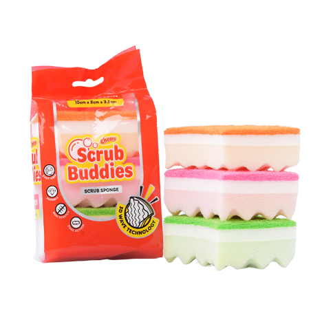 Scrub Buddies Scrub Sponge 3s