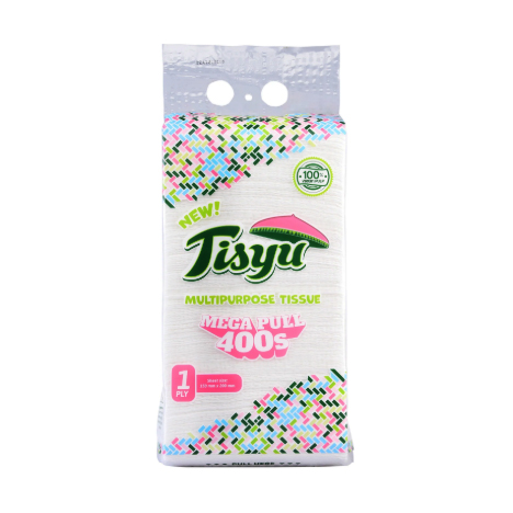 Multi Purpose Tissue Mega Pulls 400s 1Ply