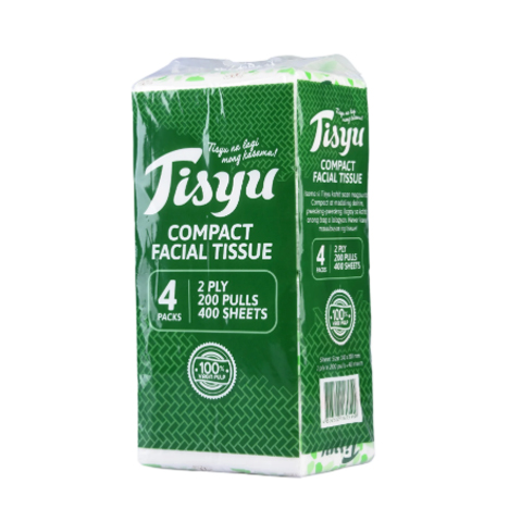 Facial Tissue Compact 200Pulls 2Ply