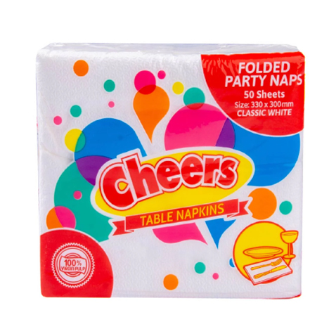 Folded Party Table Napkins