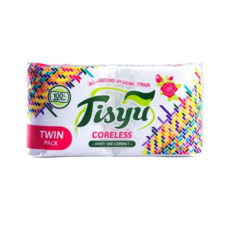 Bathroom Tissue Coreless Twin Pack