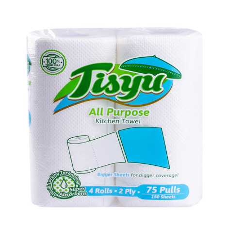 All Purpose  Kitchen Towel 4rolls 2Ply