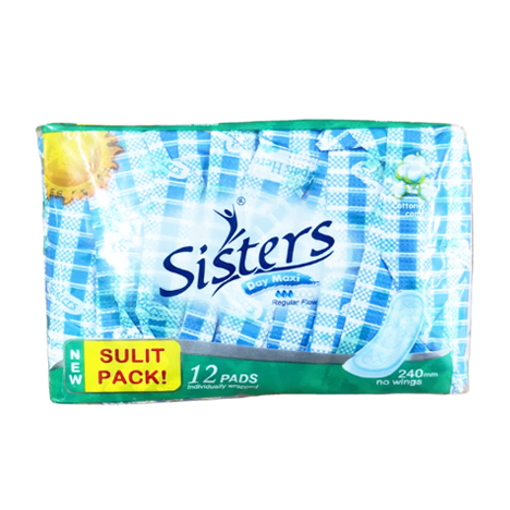 Day Maxi Silky Cottony Comfort Non-Wing 12pads