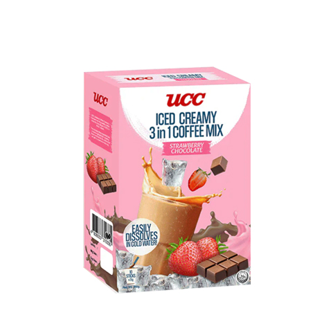 Iced Creamy 3in1 Coffee Mix Strawberry Chocolate 25g x 10s