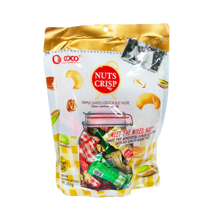 Nuts Crisp Triple Mixed Organic Nuts