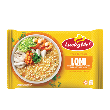 Instant Noodles Lomi Seafood with Vegetable