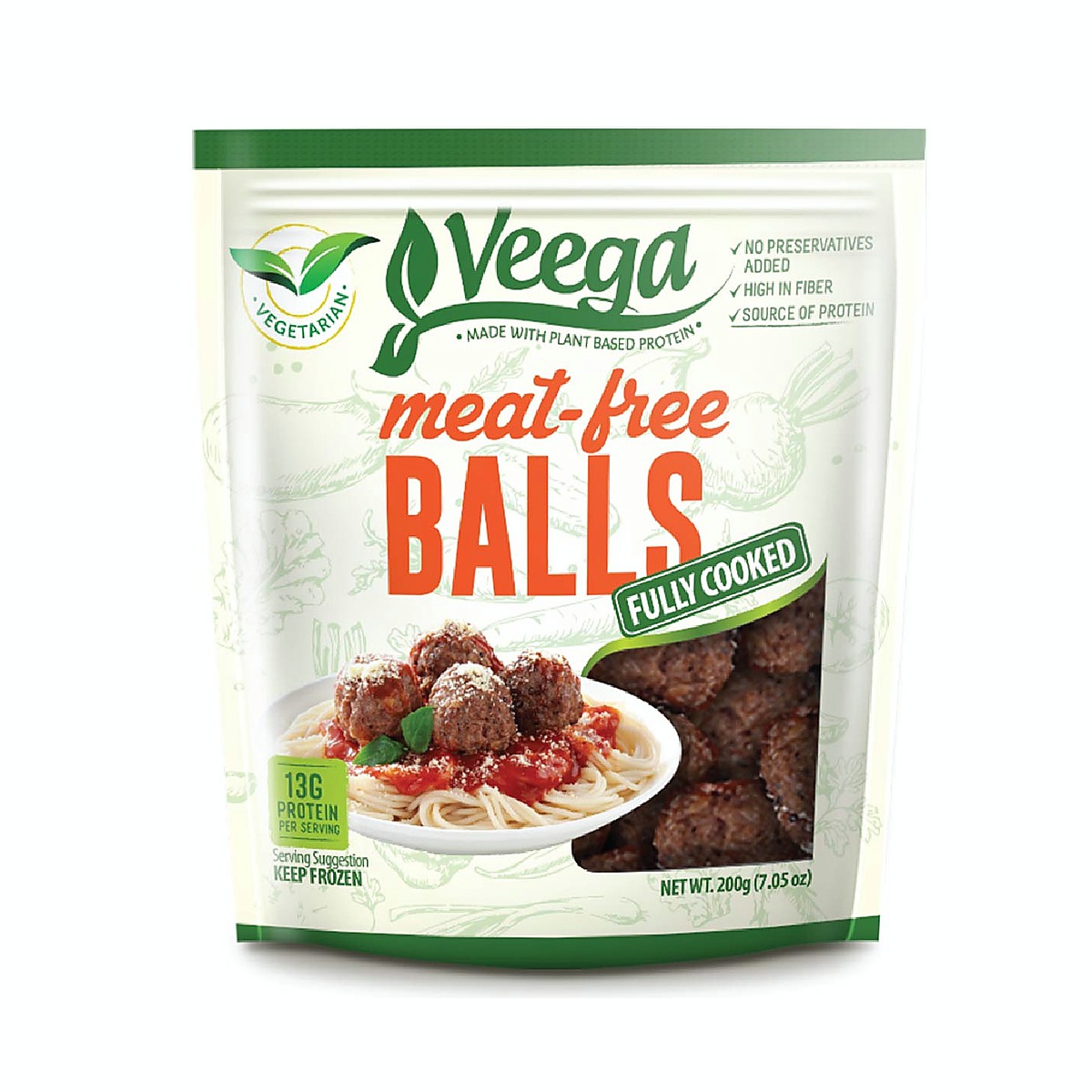 Veega Meat Free Balls Fully Cooked 200g