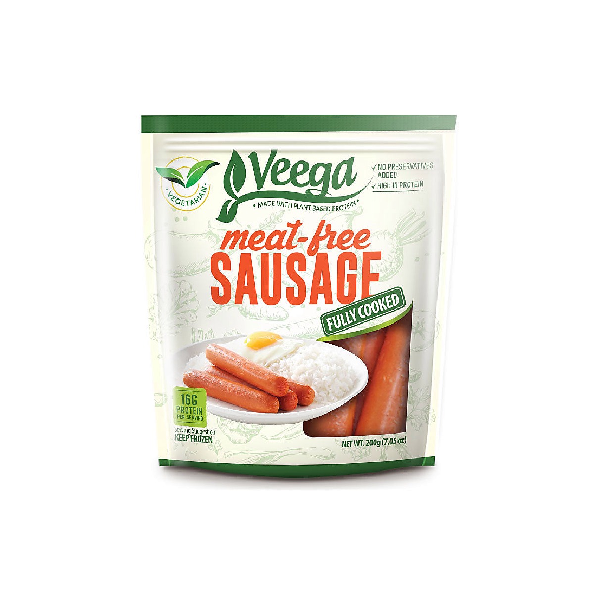 Veega Meat Free Sausage 200g