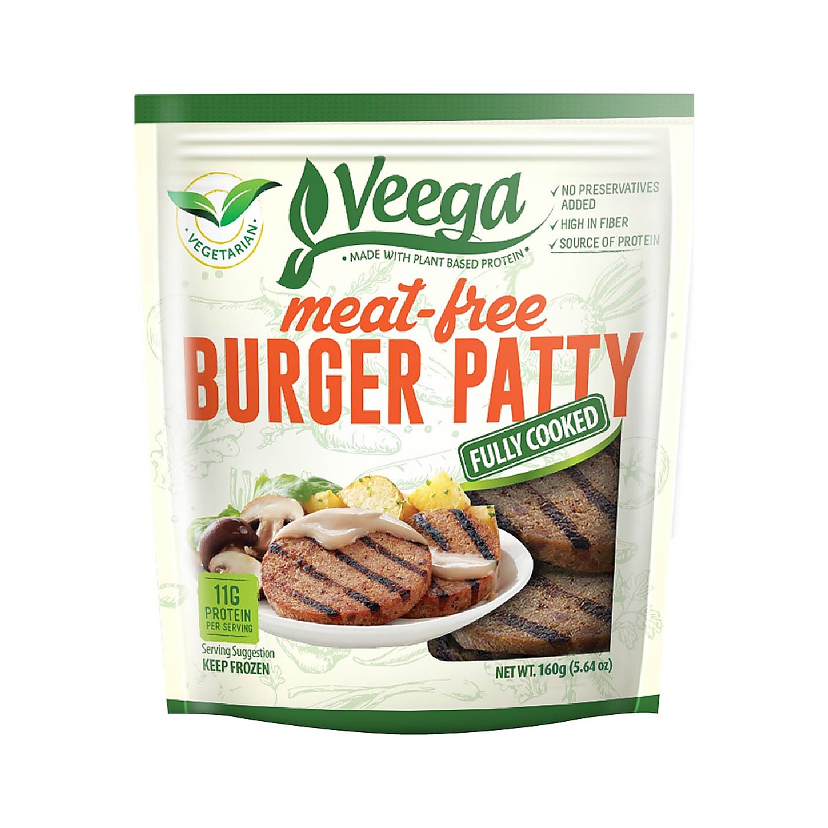 Veega Meat Free Burger Patty 160g