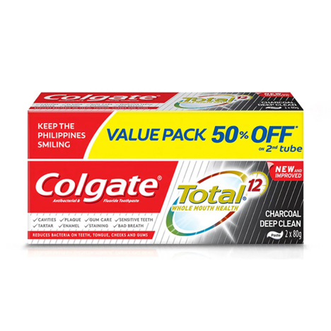 Toothpaste Total 12 Charcoal Deep Clean