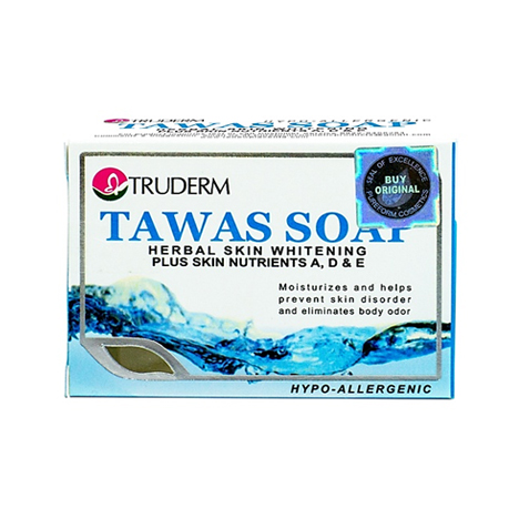 Tawas Soap Herbal Skin Whitening Plus Skin  Nutrients A,D & E Hypo-Allergenic