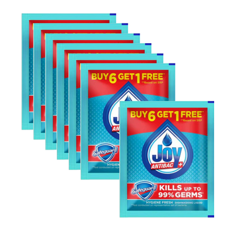 Dishwashing Liquis Anti- Bacterial with Safeguard 6+1FREE