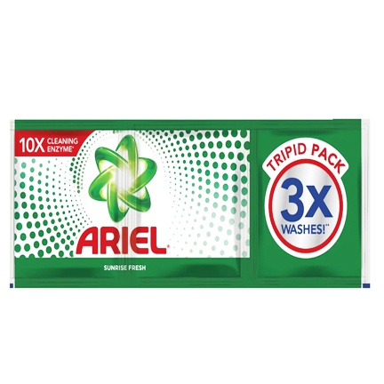 Powder Detergent Triped pack Sunrise Fresh