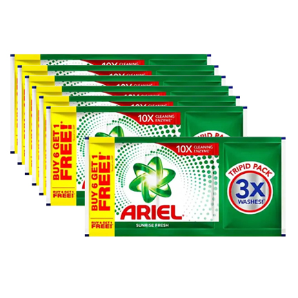Powder Detergent 3x Washes Sunrise Fresh