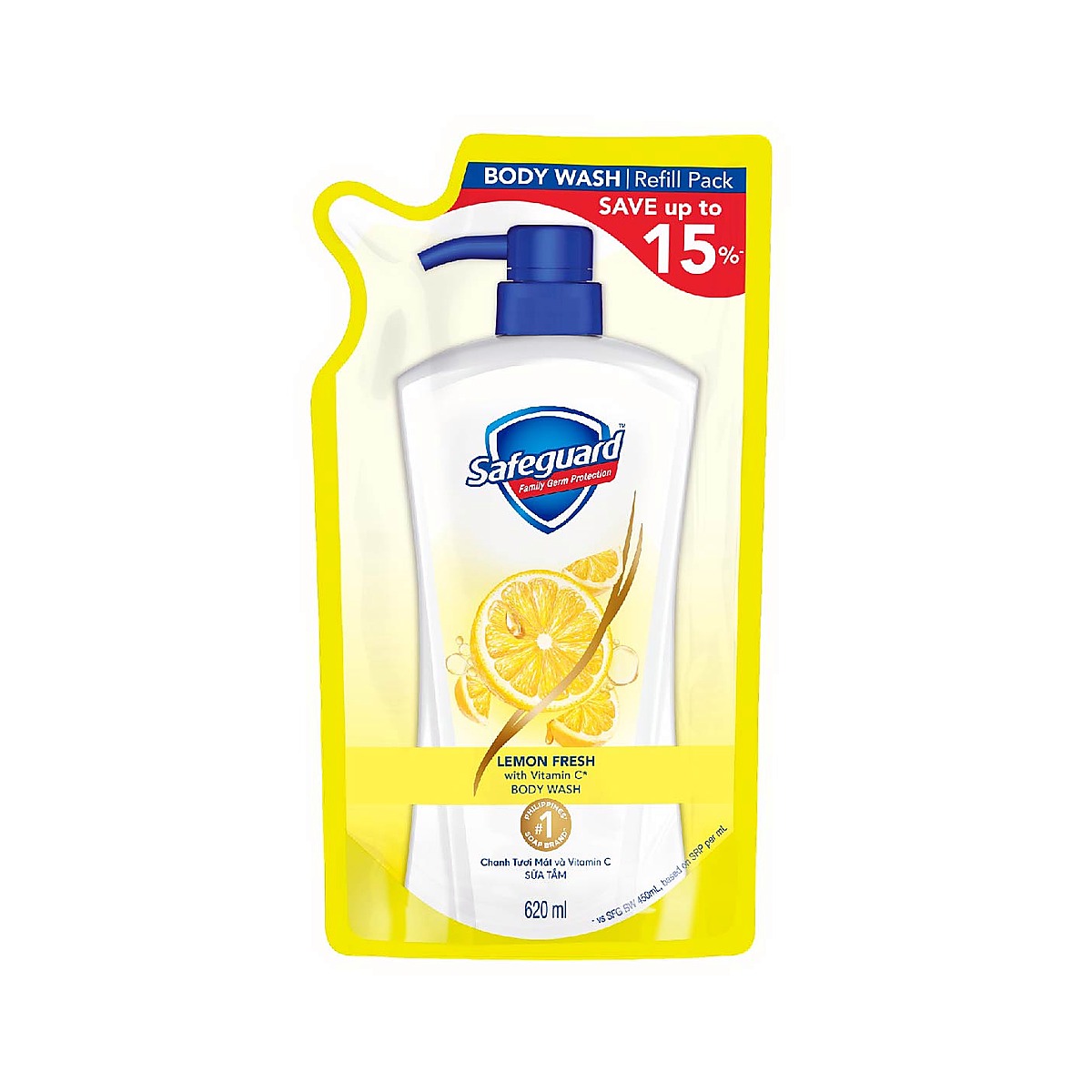 Safeguard Lemon Fresh Vitamin C Body Wash 620ml