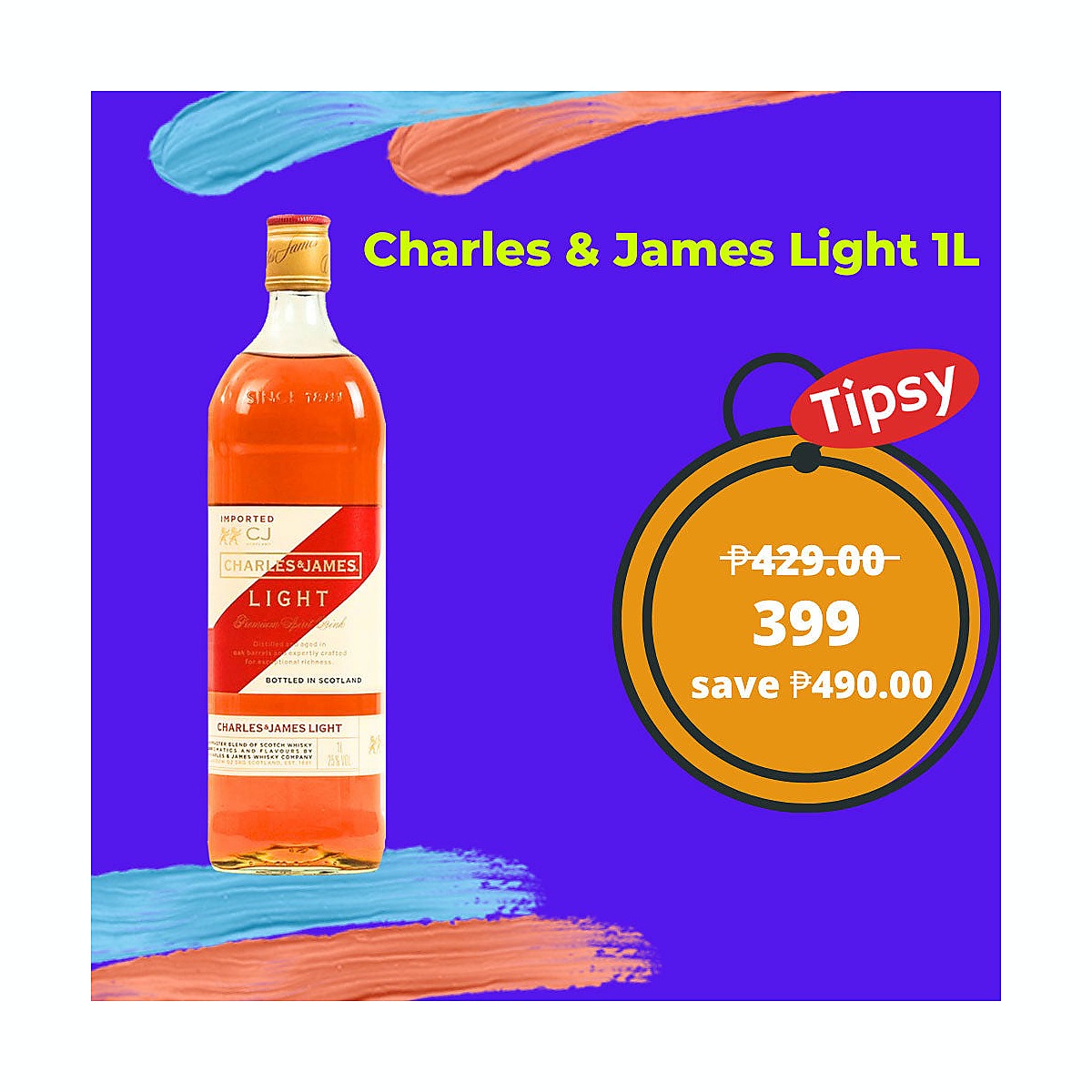 Charles & James Light Blended Scotch Whisky 1L