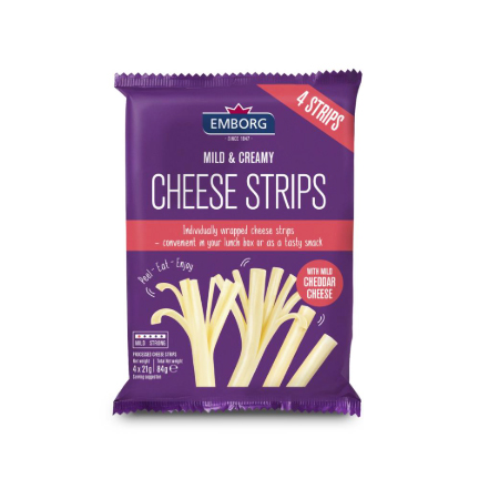 Mild & Creamy Cheese Strips with Mild cheddar Cheese 84g BUY 2 SAVE 30