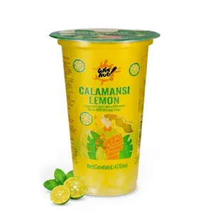 Calamansi And Lemon Flavored Drink With Nata De Coco