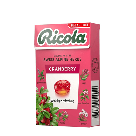 Sugar Free Swiss Alpine Herb Candy - Cranberry