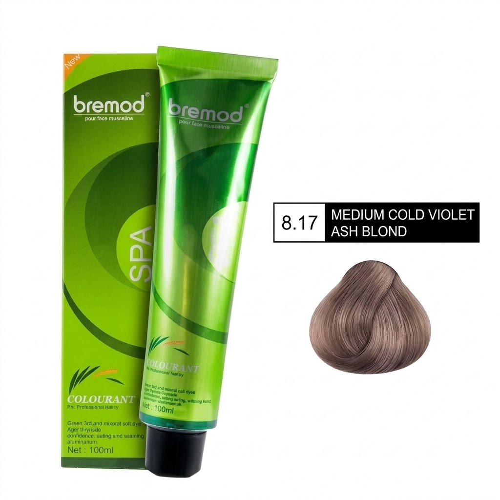 Hair Color Medium Cold Violet Ash Blond 8.17