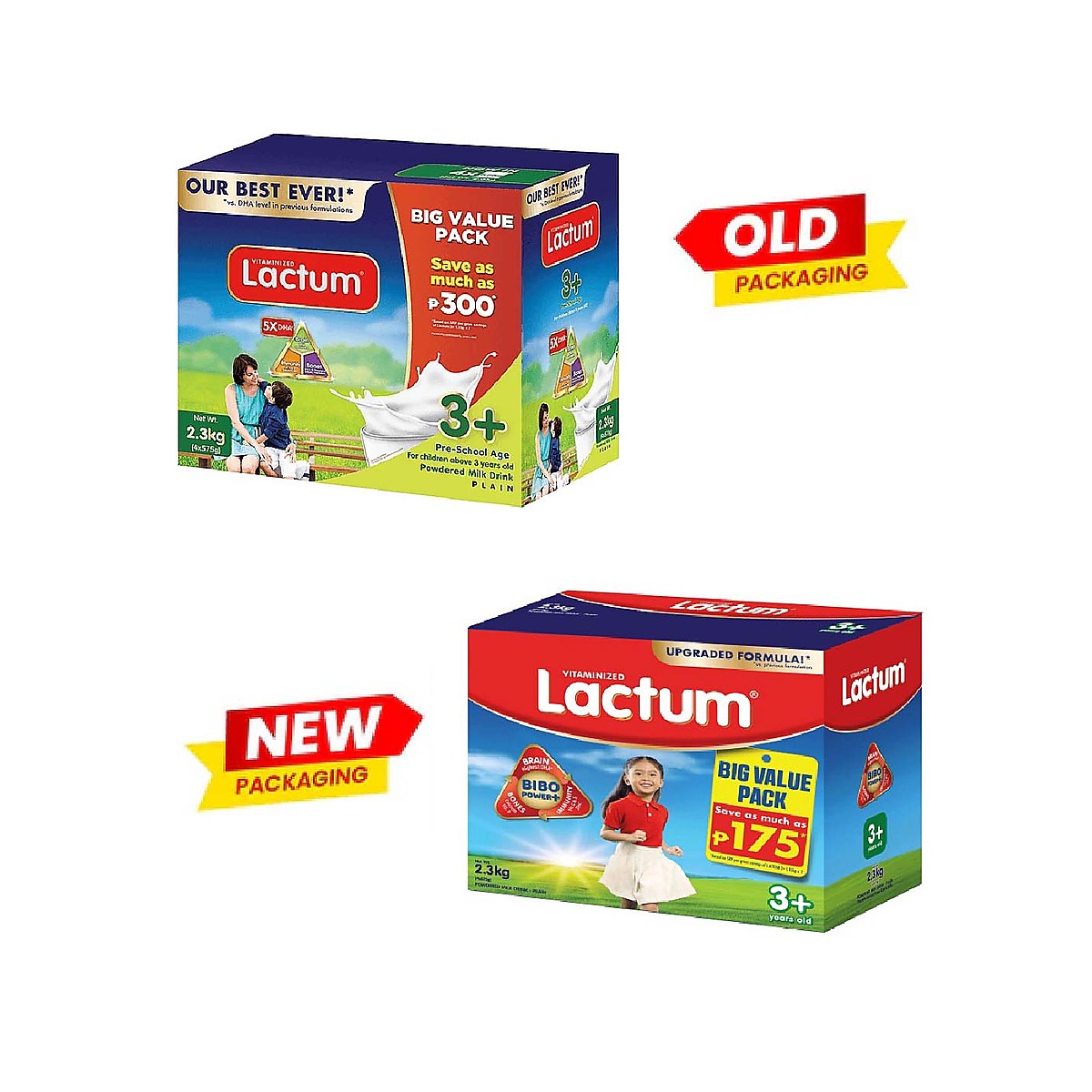 Lactum 3+ Powdered Milk Drink Plain 2.3kg