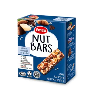 Nut Bars Almond Chocolate And Sea Salt