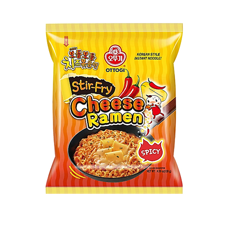 Korean Stir-Fry Cheese Ramen spicy