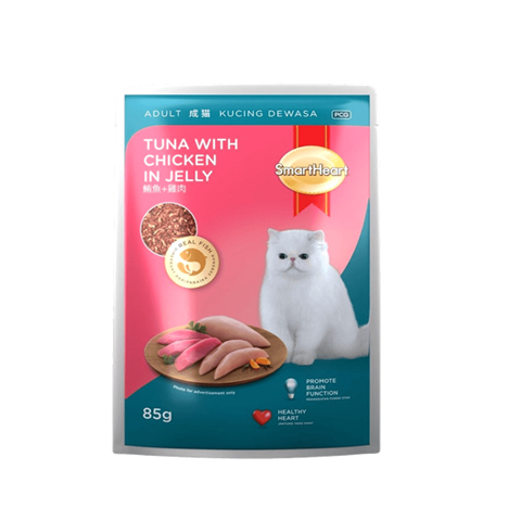 Pouch Cat Food Tuna With Chicken in Jelly