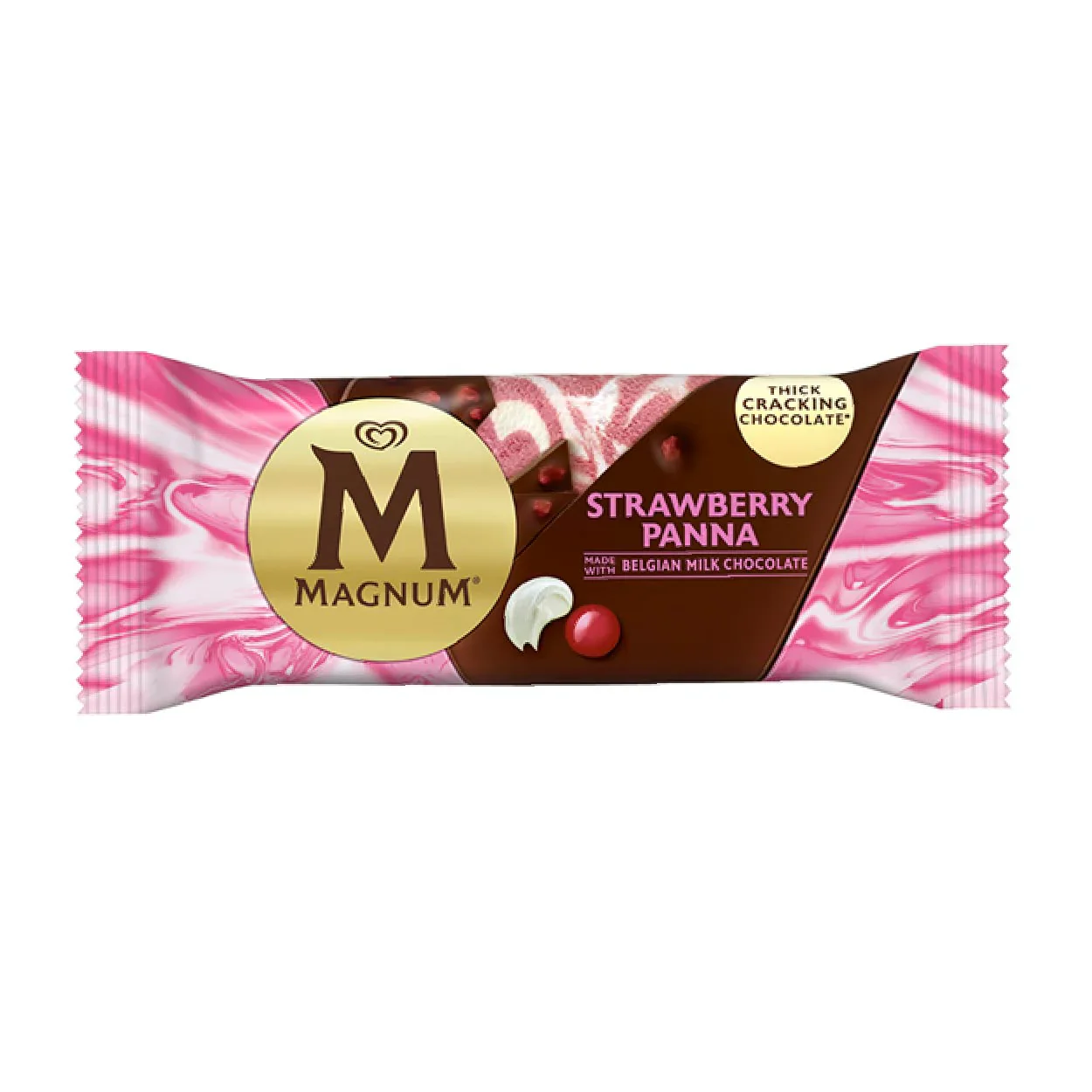 Magnum Ice Cream Strawberry Panna 80ml/24