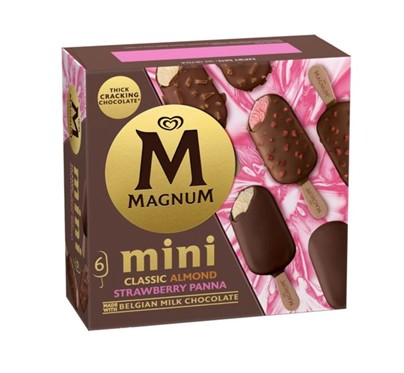 Magnum Ice Cream Mini Classic/Almond/Strawberry Panna 45ml x 6's
