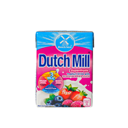 Yoghurt Milk Drink with Mixed Berries Juice Super Fruit