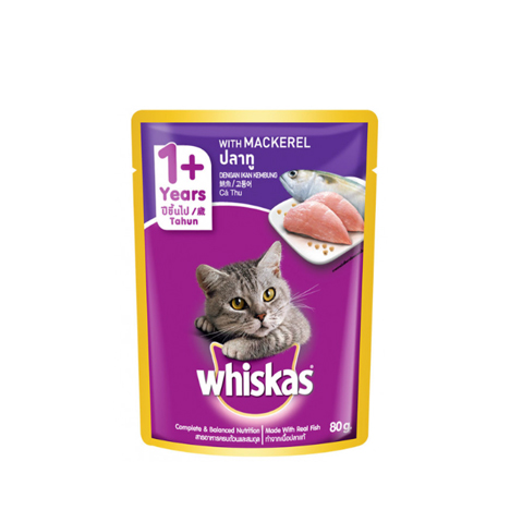 Wet Cat Food  Adult 1+ Years  Mackerel Flavour