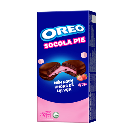 Socola Pie Chocolate Filled Strawberry Marshmallow Flavor