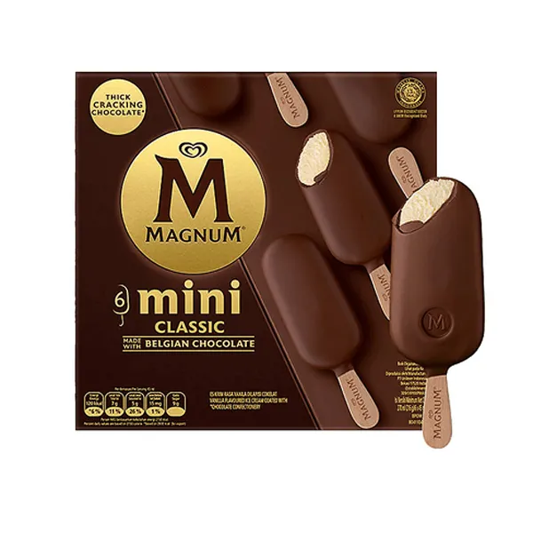 Magnum Ice Cream Mini Vanilla Classic 45ml x 6's
