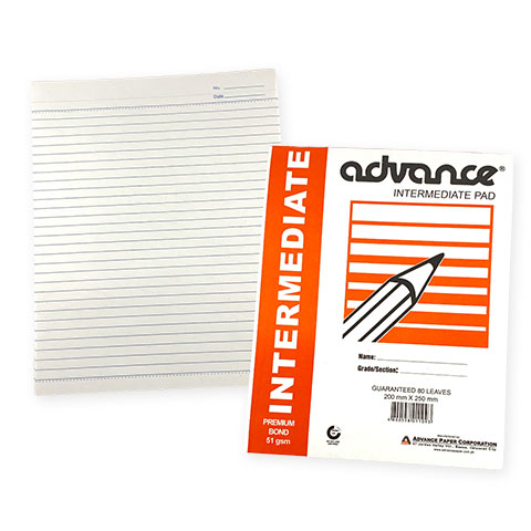 Pad Paper Intermediate 200x250mm