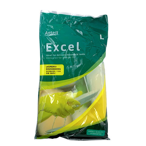 Gloves Excel Yellow Laundry or Dishwashing