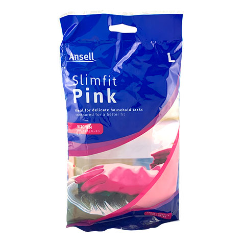 Gloves Slimfit Pink Kitchen Large