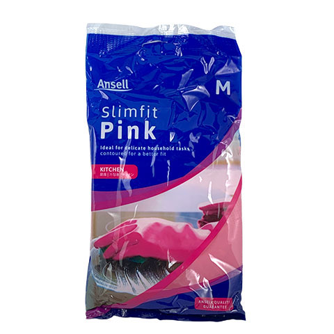 Gloves Slimfit Pink Kitchen Medium
