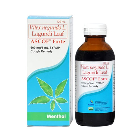 Forte Lagundi Leaf Syrup 600mg'5mL Menthol