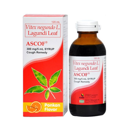 Lagundi Leaf Syrup 300mg'5mL Ponkan