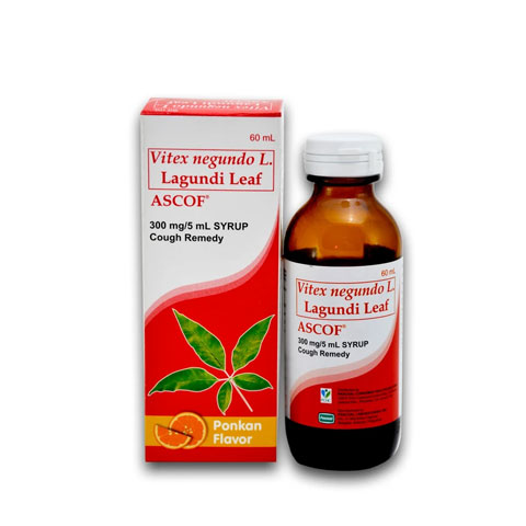 Lagundi Leaf Syrup 300mg'5mL Ponkan