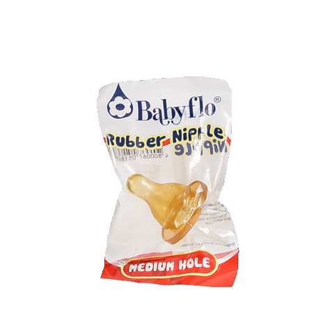 Nipple Rubber Medium Hole