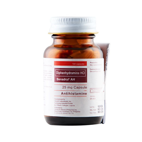 Diphenhydramine Antihistamine 25 mg Capsule