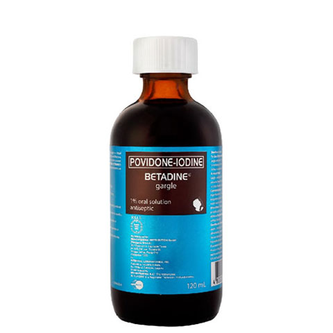 Povidone Iodine Gargle Antiseptic 1% Oral Solution