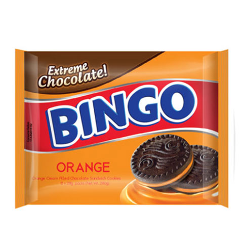 Orange Cream Filled Chocolate Sandwich Cookies