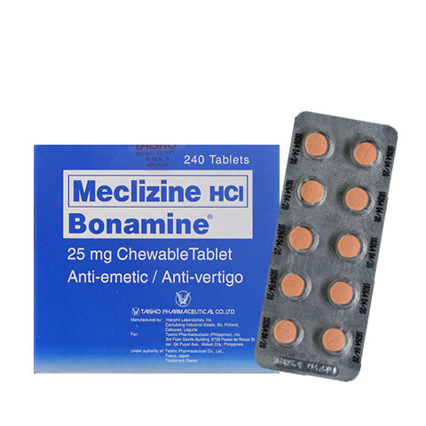 Meclizine HCI Adult 25mg Chewable Tablet