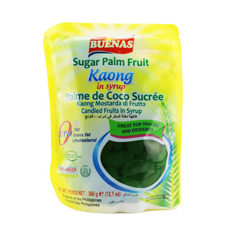 Sugar Palm Fruit Kaong in Syrup Green