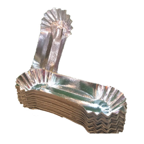Hotdog Plate Silver